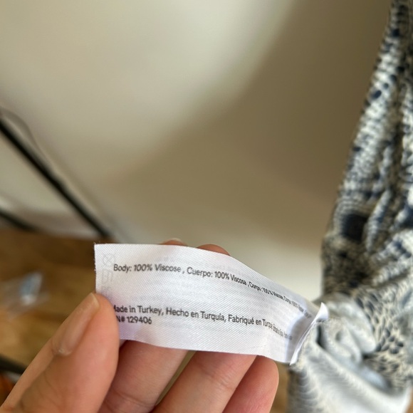 LASCANA Navy Sand Printed Halter Maxi Dress NWT Small Boho Beach Resort Viscose - Picture 7 of 10